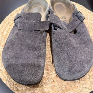 Birkenstock Boston Clogs Size 40 grey